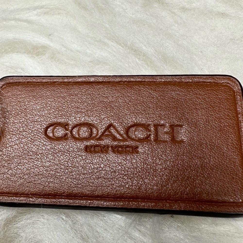 Coach Leather and Metal Bag Tag/Keychain - Picture 3 of 4